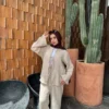biege women cotton suit 2.1 (1) Comfortable cotton suit