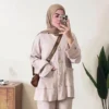 modest wear cozy ribbed knit suit