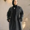 premuim black leather coat outdoor premuim black leather coat