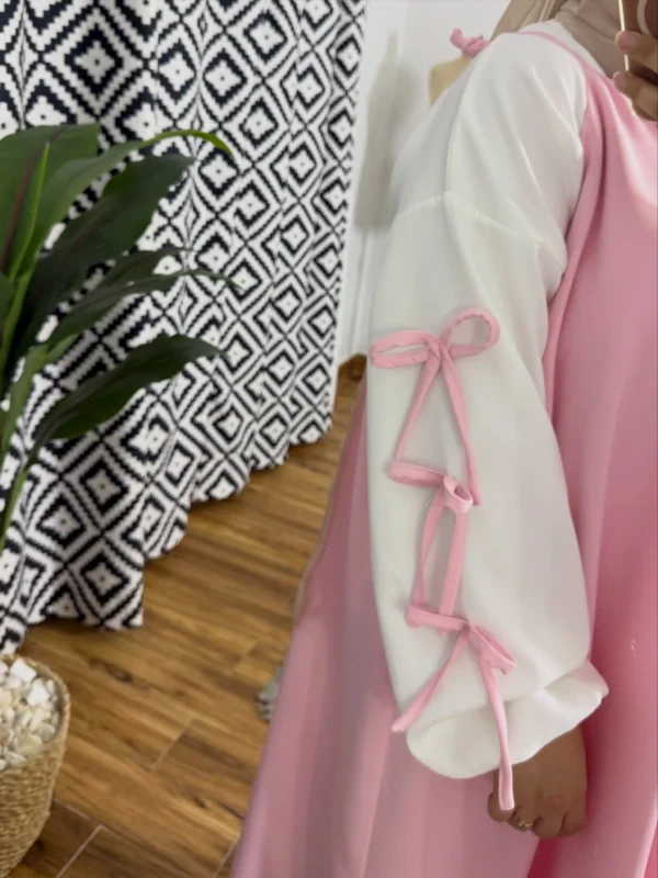 pink modest dress (4) Fayounka Dress