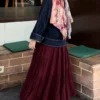 luna skirt burgundy color Luna Skirt